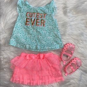 3pc Newborn Baby Girl Outfit